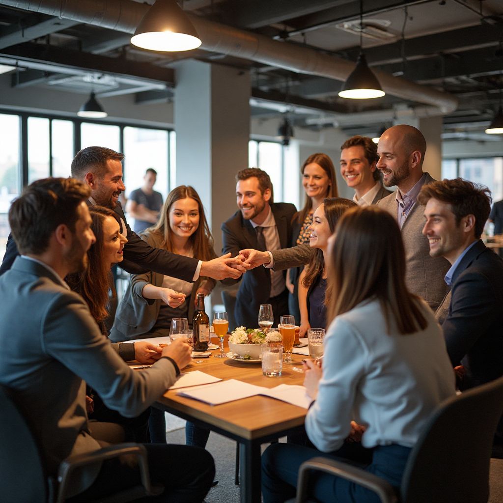 Team celebrating success